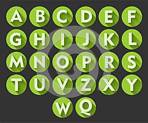 Useful alphabet icons photo