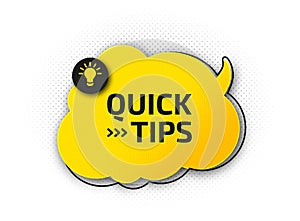 Useful quick tip. Trick suggesting advice and help
