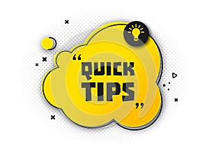 Useful quick tip. Trick suggesting advice and help