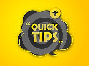 Useful quick tip. Trick suggesting advice and help