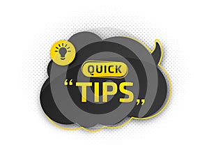 Useful quick tip. Trick suggesting advice and help