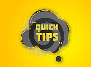 Useful quick tip. Trick suggesting advice and help