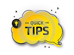 Useful quick tip. Trick suggesting advice and help