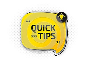 Useful quick tip. Trick suggesting advice and help