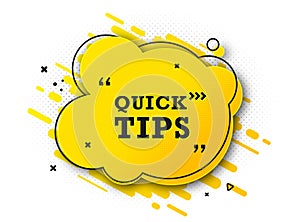 Useful quick tip. Trick suggesting advice and help