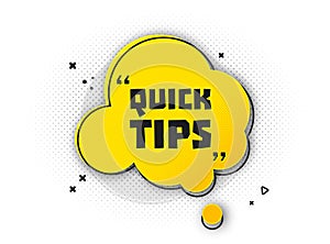 Useful quick tip. Trick suggesting advice and help