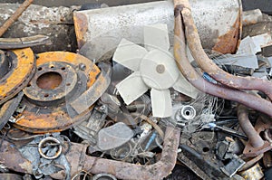 Useless, rusty brake discs and other parts