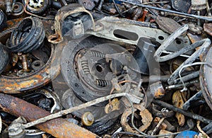 Useless, rusty clutch discs and other parts