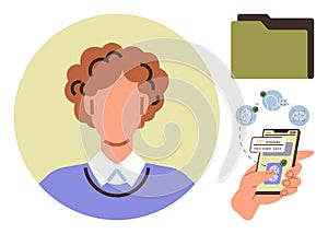 Secure Mobile Verification with Two-Factor Authentication and Data Privacy Concept