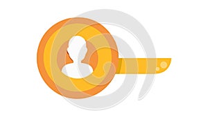 User Account Access Key Icon, for Login and Authentication, vector design Generative AI