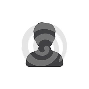 User account male icon vector