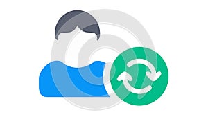 User Account Reset, Profile Reinitialization and Fresh Start, vector design Generative AI