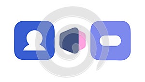 User audio settings icon, profile volume control, vector design Generative AI photo