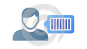 User with Battery Level, Device Status and Energy Icon, vector design Generative AI