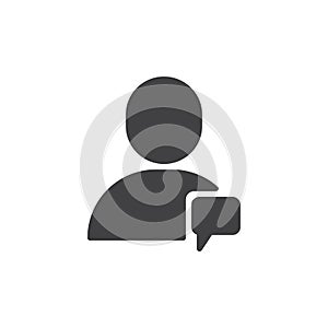 User chat icon vector