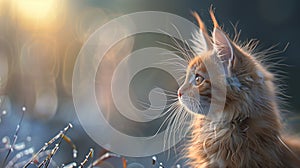 User cute Mainecoon cat