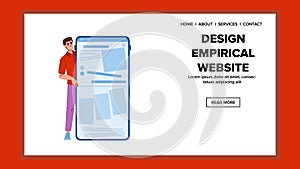 user design empirical website vector photo