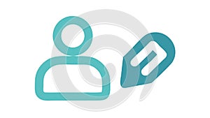 User Edit Profile, Personalization and Account Settings Icon, vector design Generative AI