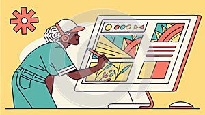 User Experience Design and Interface Development, vector design Generative AI
