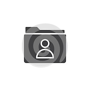 User folder icon vector