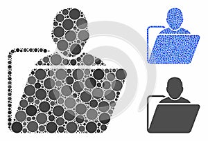 User Folder Mosaic Icon of Circles