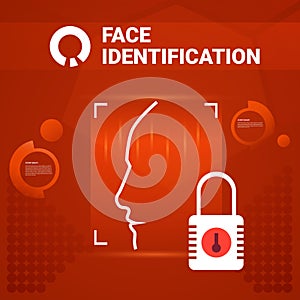 User Getting No Access After Face Identification Scanning Modern Technology Of Biometrical Recognition Concept