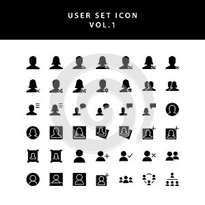 User glyph style  icon set vol1