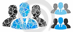 User group Mosaic Icon of Inequal Elements