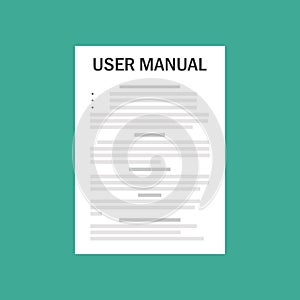 User guide manual instruction book document paper reference
