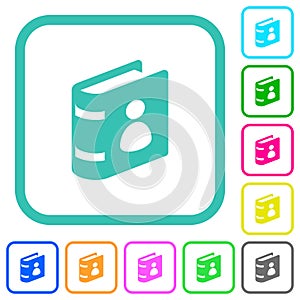 User guide vivid colored flat icons