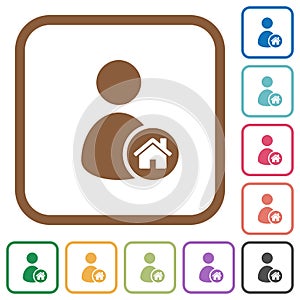User home simple icons