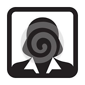 User Icon Vector Female Person Symbol Profile Avatar Sign