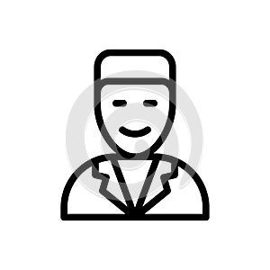 User vector thin line icon