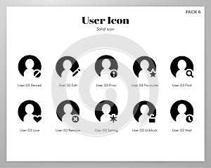 User icons Solid pack