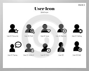 User icons Solid pack