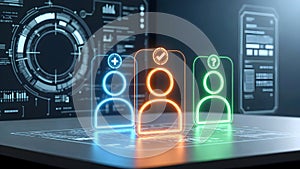 User Identity Verification Process Visualization For Secure Digital Platforms And Authentication Systems