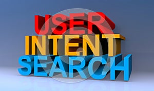 User intent search on blue