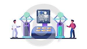 User Interaction with Digital Services and Commerce Vector, vector design Generative AI