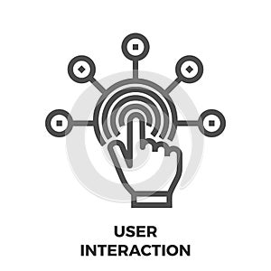 User Interaction Line Icon