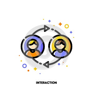 User interaction, people communication or customer discussion