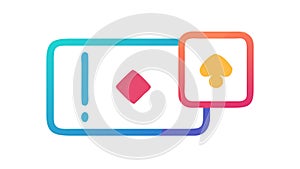 User Interface Alert Icon - Critical System Notification, vector design Generative AI