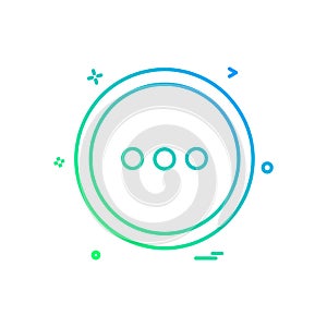 User interface button icon design vector