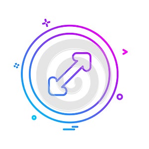 User Interface button icon design vector