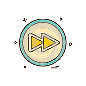 User interface button icon design vector