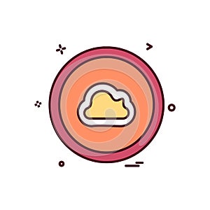 User interface button icon design vector