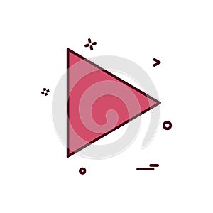 User Interface button icon design vector