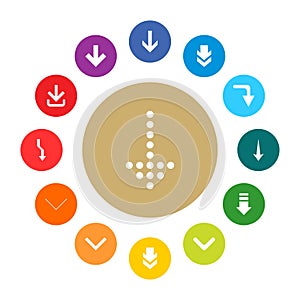 User Interface buttons design set vector