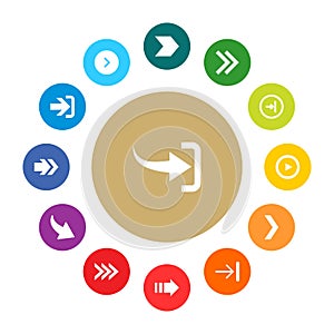 User Interface buttons design set vector