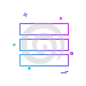 User Interface buttons icon design vector