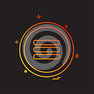 User Interface buttons icon design vector